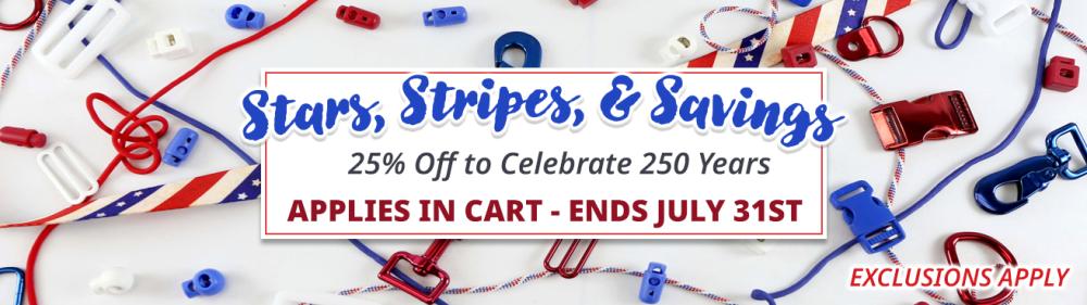Stars, Stripes, & Savings! 25% off Sitewide until July 31st. Exclusions apply.