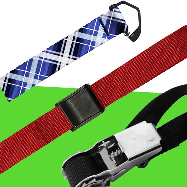 Alomejor Ratchet Straps Cam Buckle Strap Sling Strap Outdoor Lashing Tie Down Strap Carrier with Quick Release Cam 