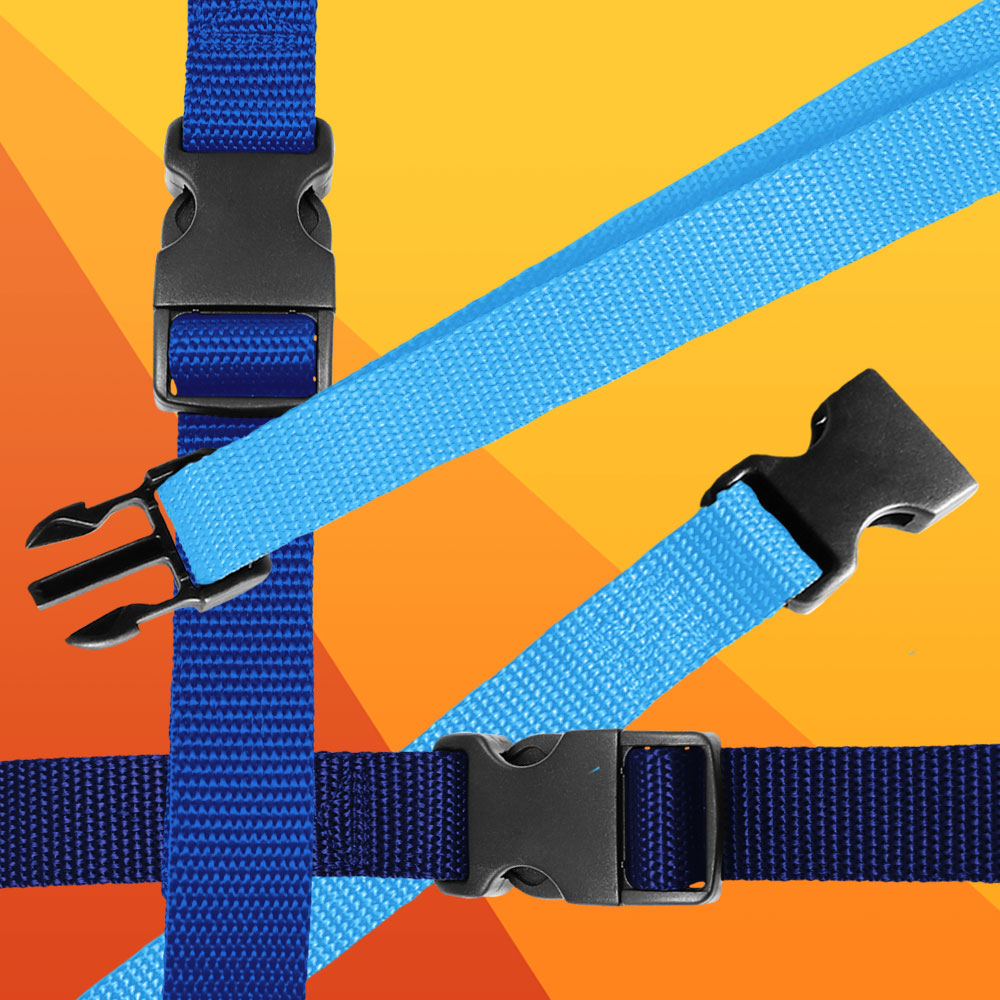 Dog Collars – 1 Inch – 10 Pack Belts Rifle Slings Strapworks Plastic Single Adjustable Side Release Buckles – For Bag Straps