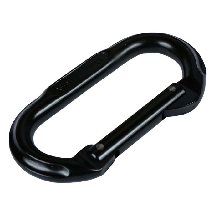 Black Plated Metal Oval Carabiner