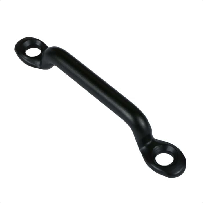 1 1/2 Inch Black Plated Metal Footman Loop