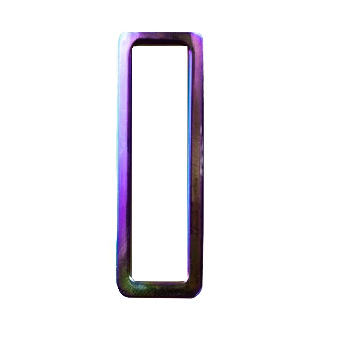2 Inch Metal Loop Rainbow Plated