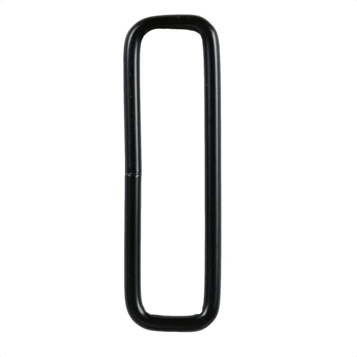 2 Inch Squared Black Plated Metal Loop