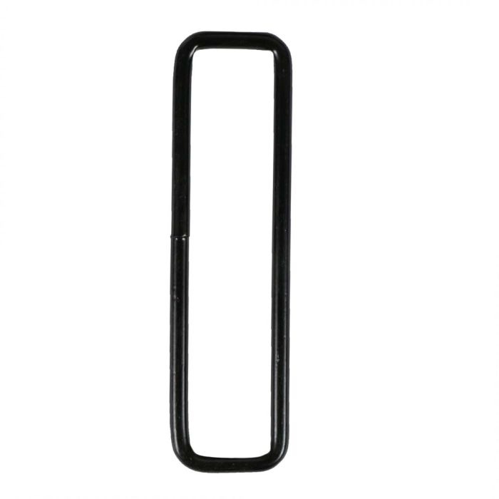3 Inch Squared Black Plated Metal Loop