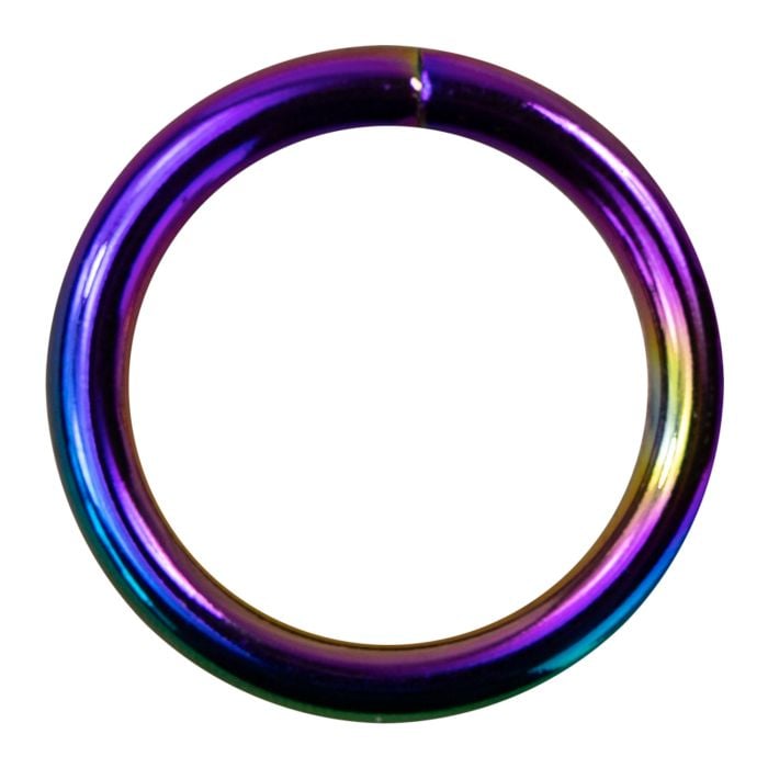 1 Inch Metal O-Ring Rainbow Plated