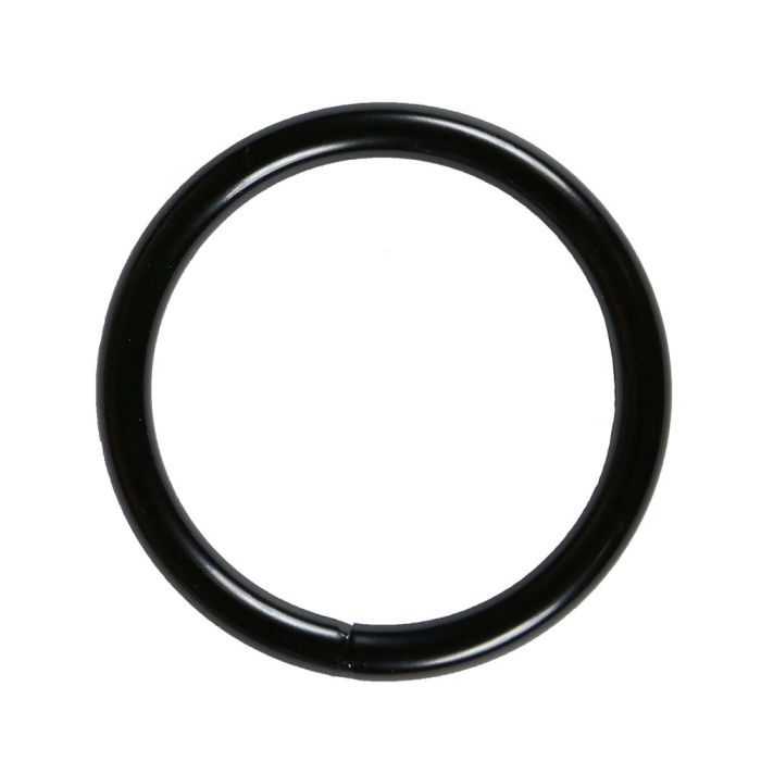 2 Inch Black Plated Metal O-Ring