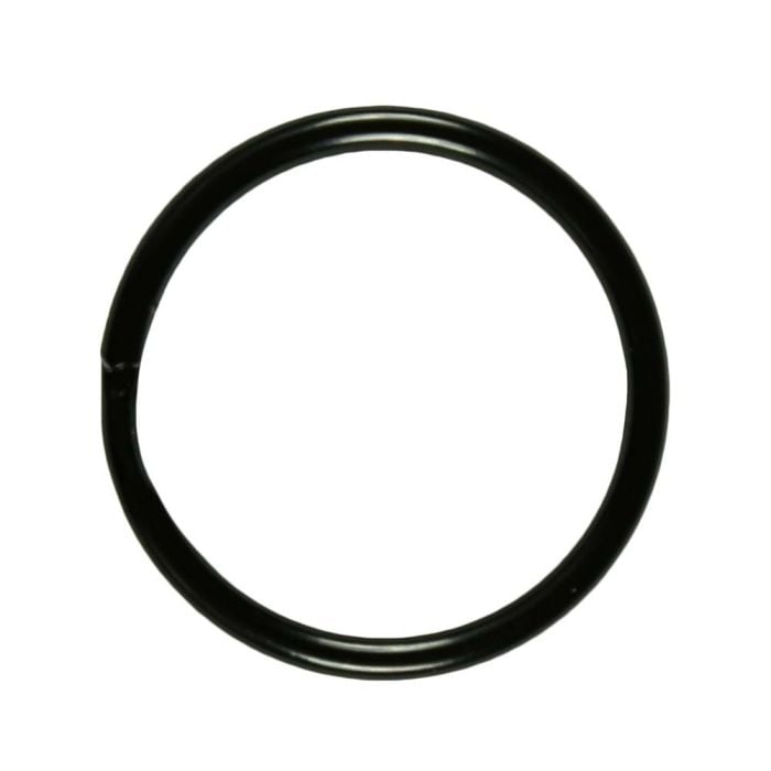 1 Inch Gloss Black Plated Metal Split O-Ring