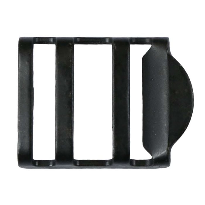 1 Inch Black Plated Metal Strap Adjuster: Matte Black