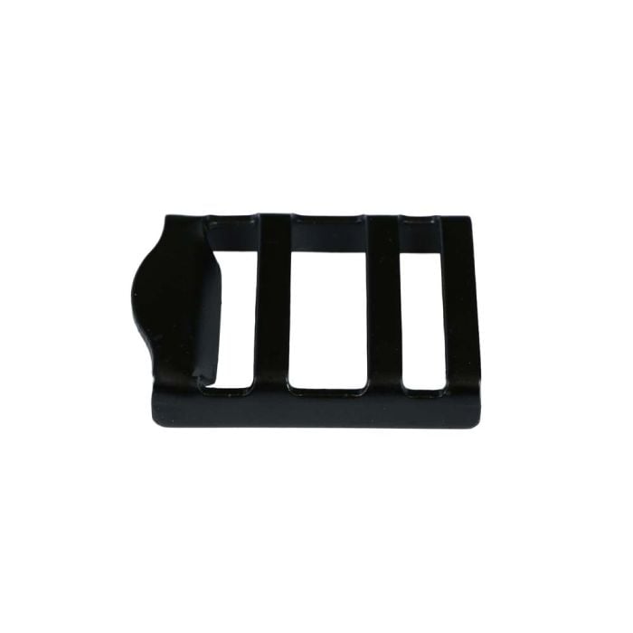 1 Inch Black Plated Metal Strap Adjuster: Gloss Black