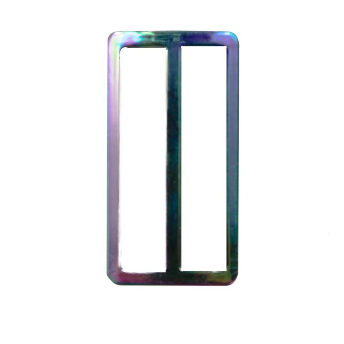 2 Inch Rainbow Plated Metal 3-Bar Slide