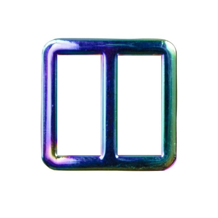 3/4 Inch Rainbow Plated Metal 3-Bar Slide