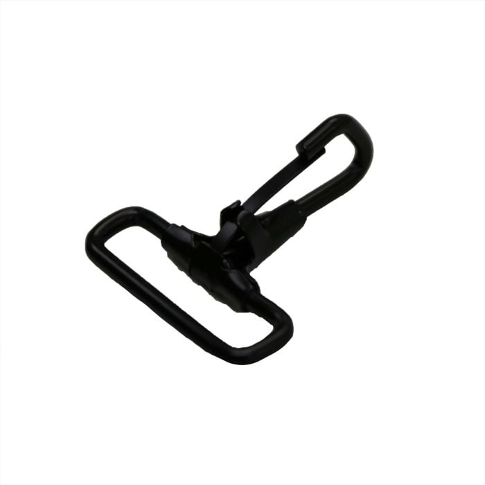 1 1/2 Inch Black Plated Metal Fixed Loop Snap