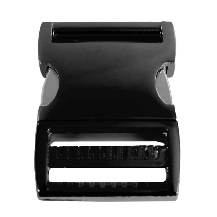 1 1/2 Inch Anodized Aluminum Side Release Buckle Gloss Black