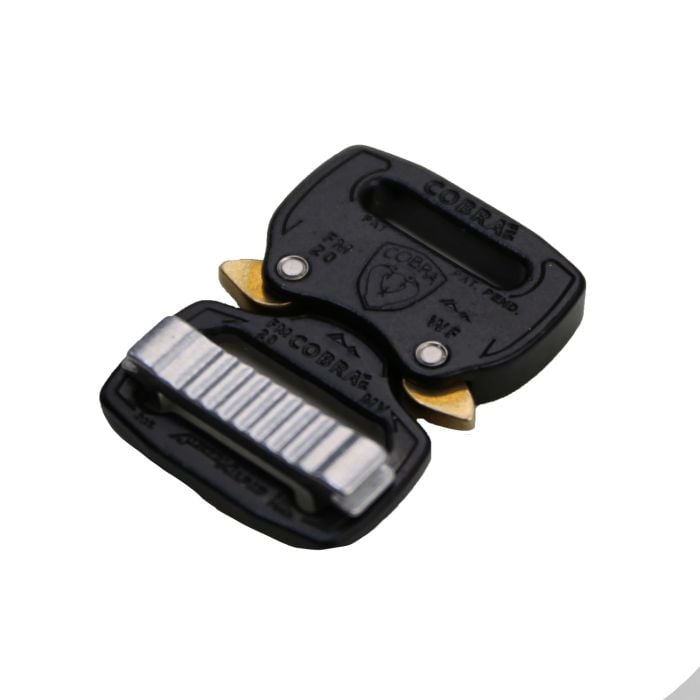 3/4 Inch Metal COBRA FM Buckle Single-Adjust Gloss Black