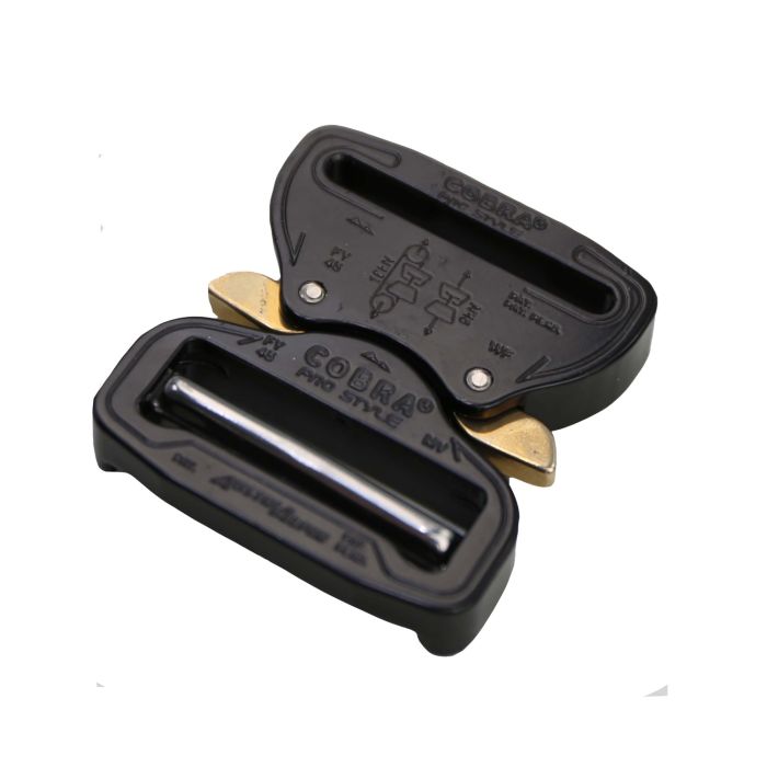 1-3/4 Inch Metal COBRA Buckle Gloss Black