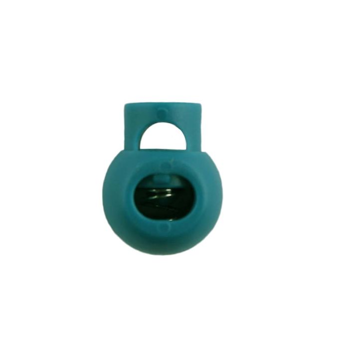 Teal Ball Style Plastic Cord Lock