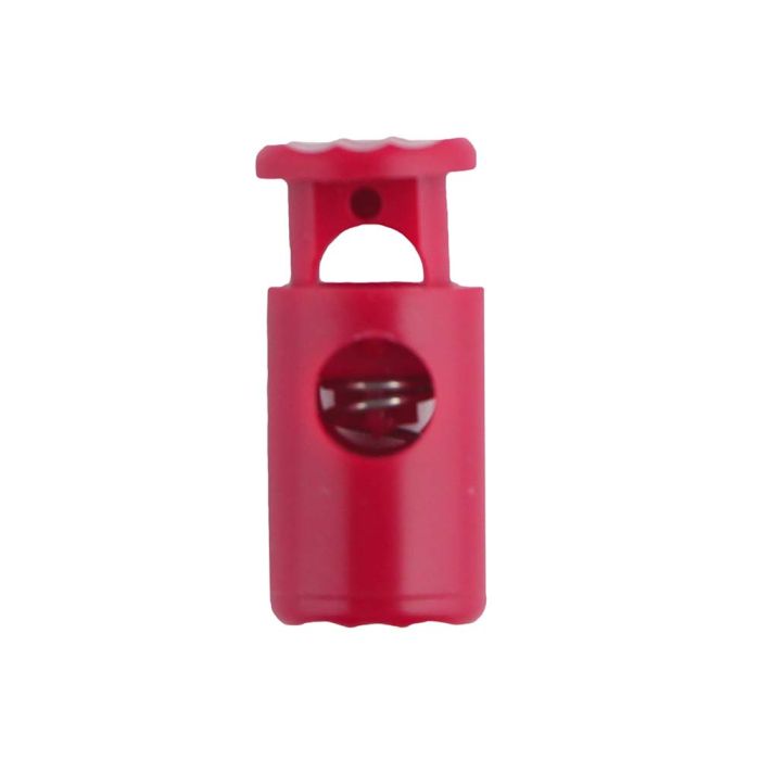 Fuchsia Barrel Style Plastic Cord Lock