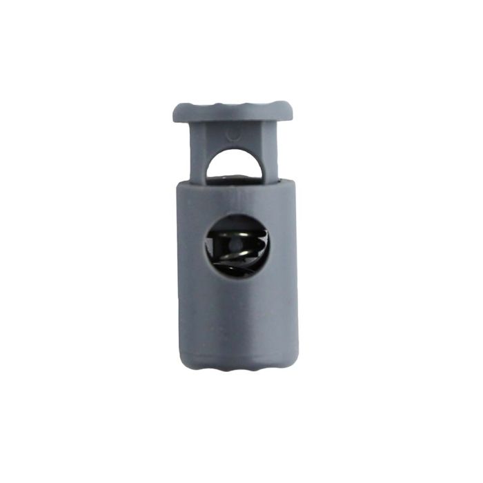 Gray Barrel Style Plastic Cord Lock