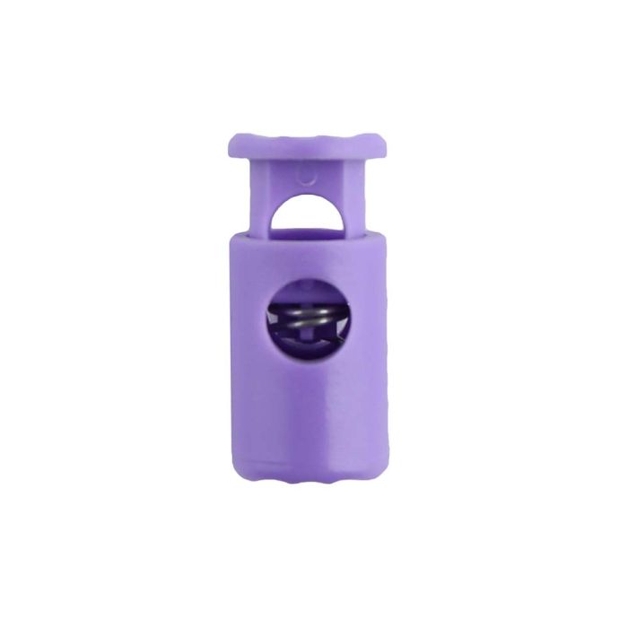 Lilac Barrel Style Plastic Cord Lock