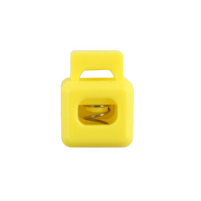 Yellow Block Style Plastic Cord Lock