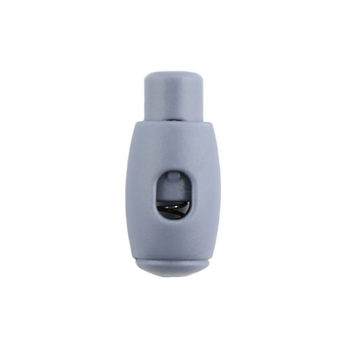 Gray Bowling Pin Style Plastic Cord Lock