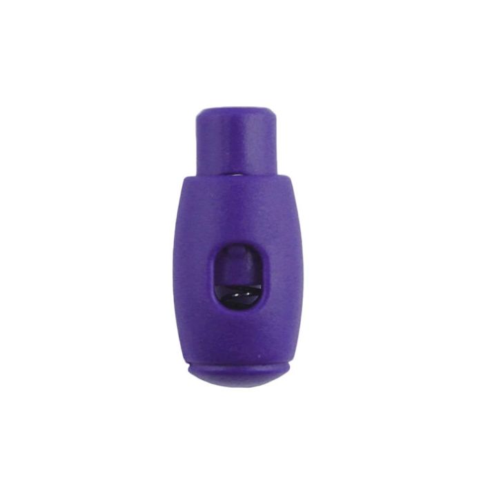 Purple Bowling Pin Style Plastic Cord Lock