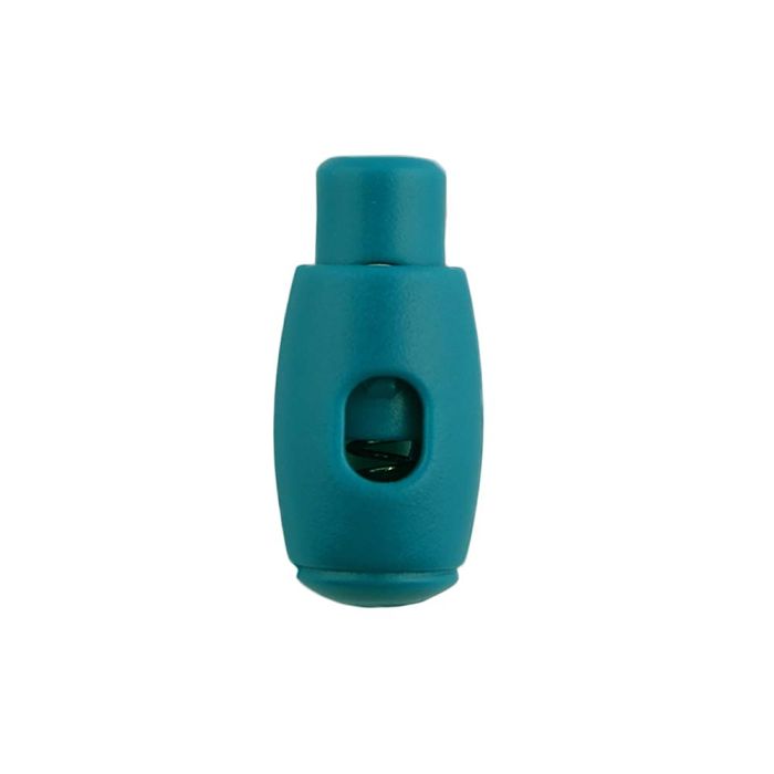 Teal Bowling Pin Style Plastic Cord Lock