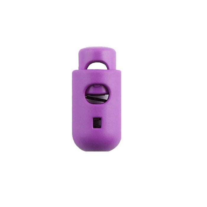 Orchid Round Barrel Style Plastic Cord Lock