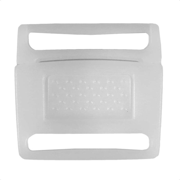 1 Inch Plastic Center Release Buckle No Adjust White
