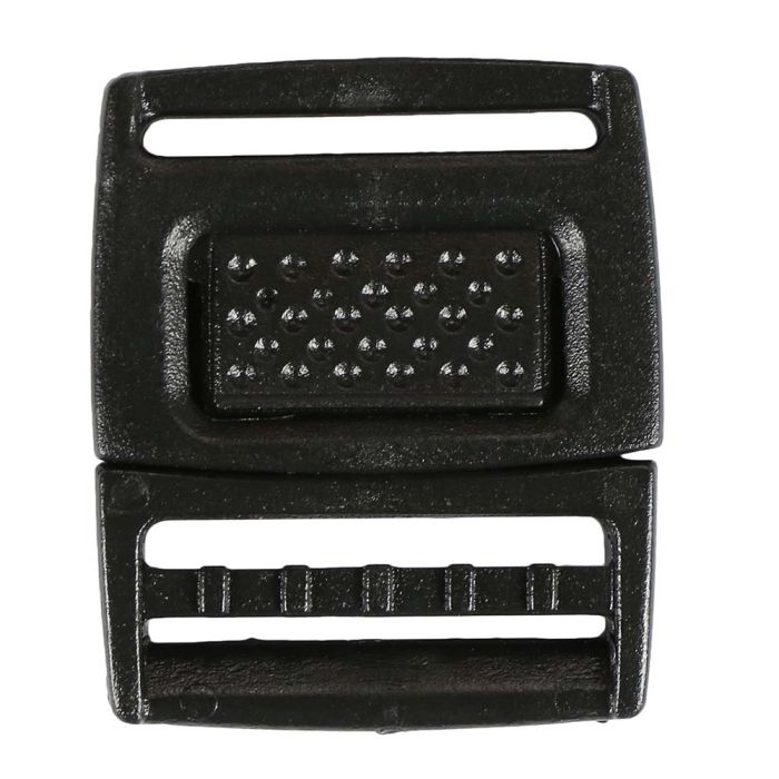3/4 Inch Plastic Center Release Buckle Black