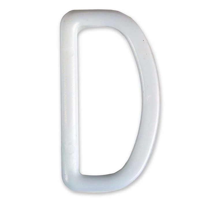 2 Inch Plastic D-Ring White