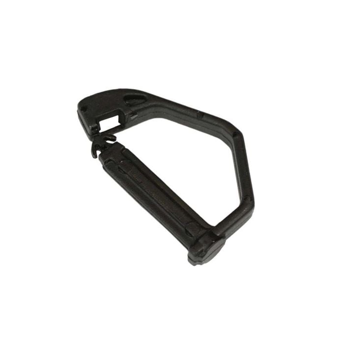 1 Inch Plastic Locking D-Ring Black