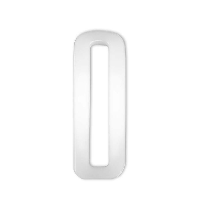2 Inch Plastic Loop White