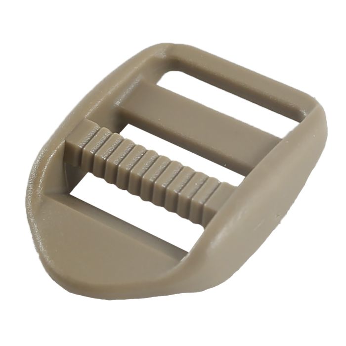 1 Inch Plastic Strap Adjuster Desert Tan
