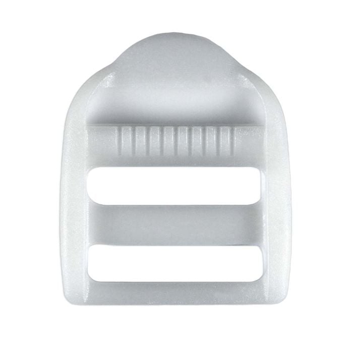 1 Inch White Plastic Strap Adjuster