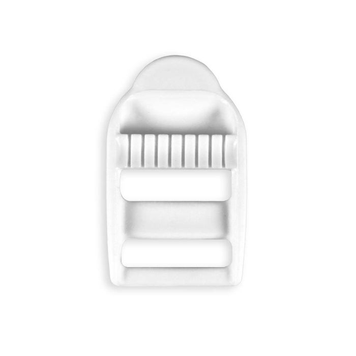 3/4 Inch White Plastic Strap Adjuster