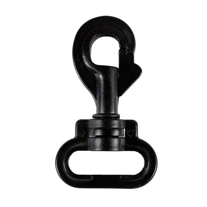 1 Inch Plastic Bolt Snap Black