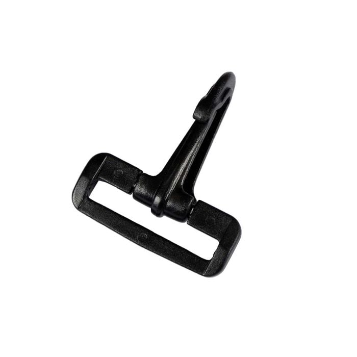1 1/2 Inch Plastic Swivel Snap Hook Black