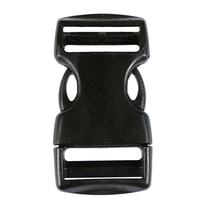1 Inch Plastic Side Release Buckle Nexus Double Adjust Black