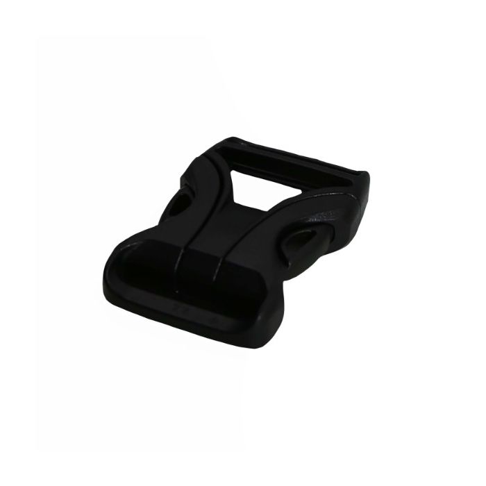 1 Inch Plastic Side Release Buckle Single Adjust Sharpn'Loc Black (Berry Compliant)