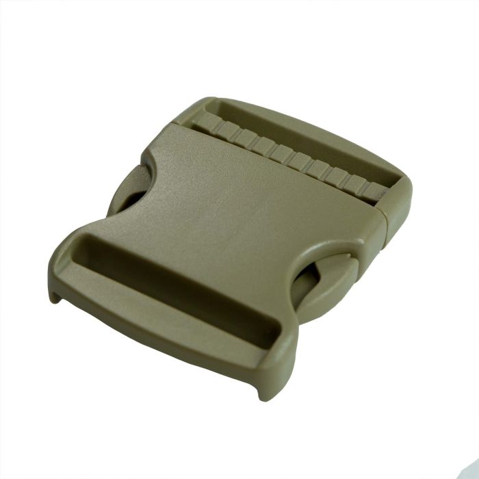 2 Inch Plastic Side Release Buckle Single Adjust Desert Tan