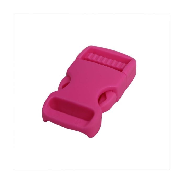 3/4 Inch Plastic Side Release Buckle Single Adjust Pink