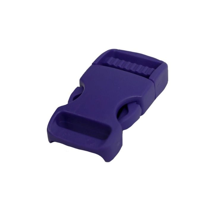 3/4 Inch Plastic Side Release Buckle Single Adjust Purple