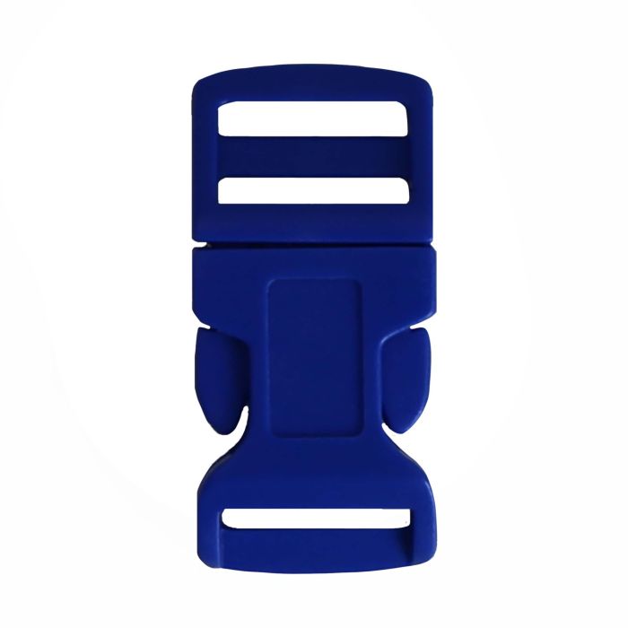5/8 Inch Plastic Side Release Buckle Single Adjust Contoured Pacific Blue