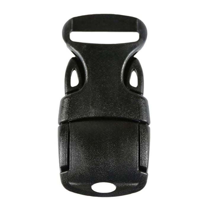 1 Inch Plastic Adjust Lock Side Release Buckle Single Adjust Black