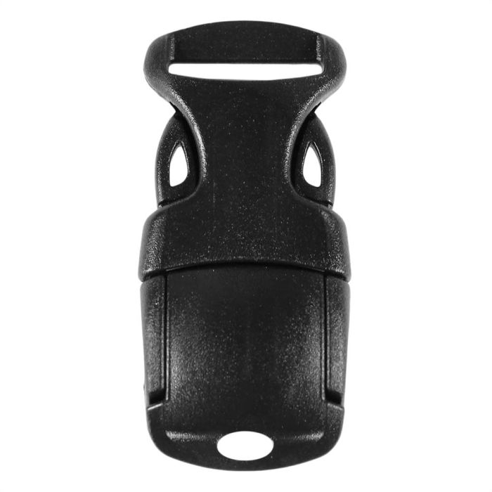 3/4 Inch Plastic Adjust Lock Side Release Buckle Single Adjust Black
