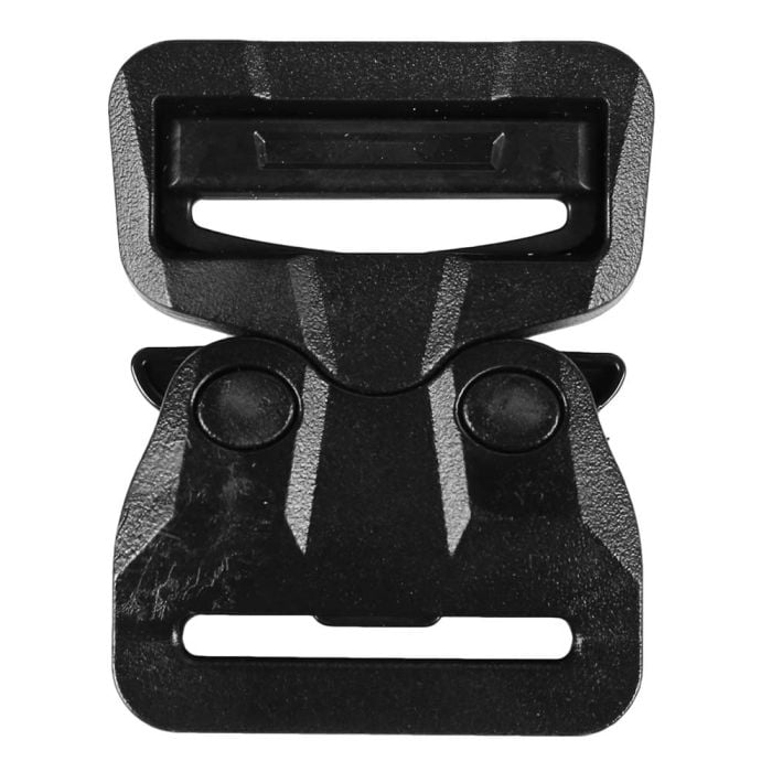 1 1/2 Inch Plastic Cobra Buckle Single Adjust Black
