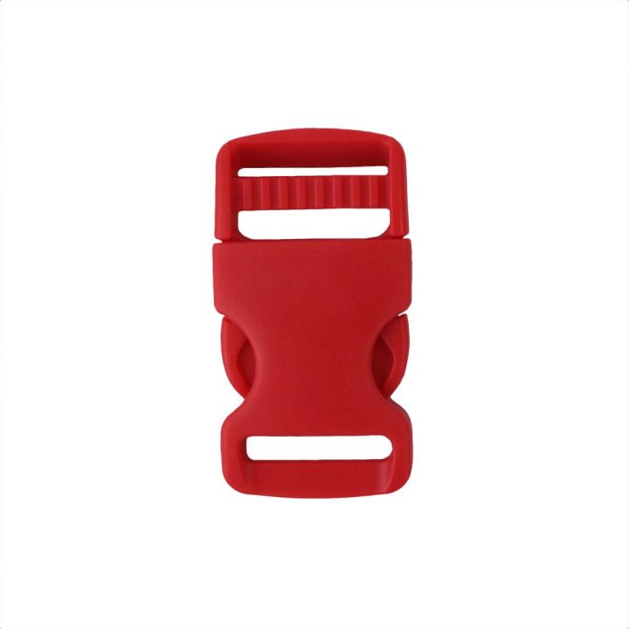 1 Inch Plastic Single Adjust Side Release Buckle Blood Orange