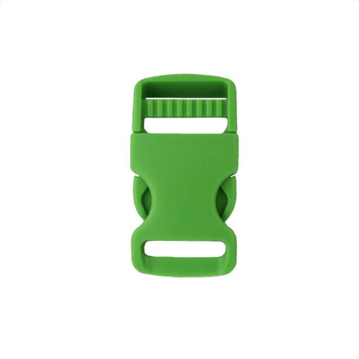 1 Inch Plastic Single Adjust Side Release Buckle Green
