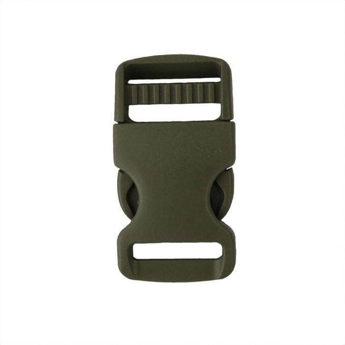 1 Inch Plastic Single Adjust Side Release Buckle Olive Drab